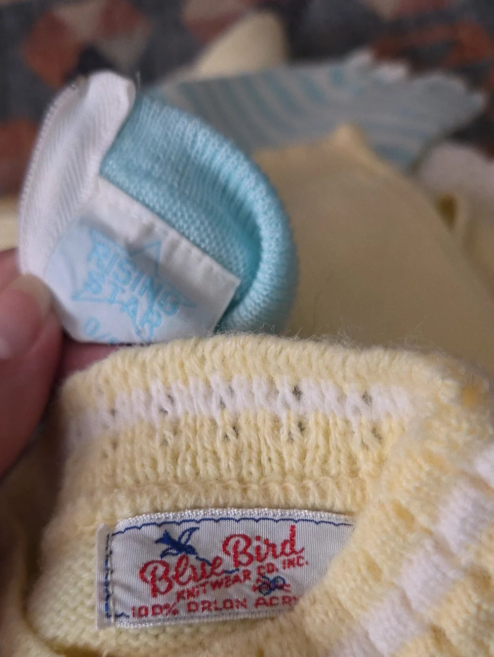 Vintage Pastel Baby Boy Lot 0-9 Months 10 Piece